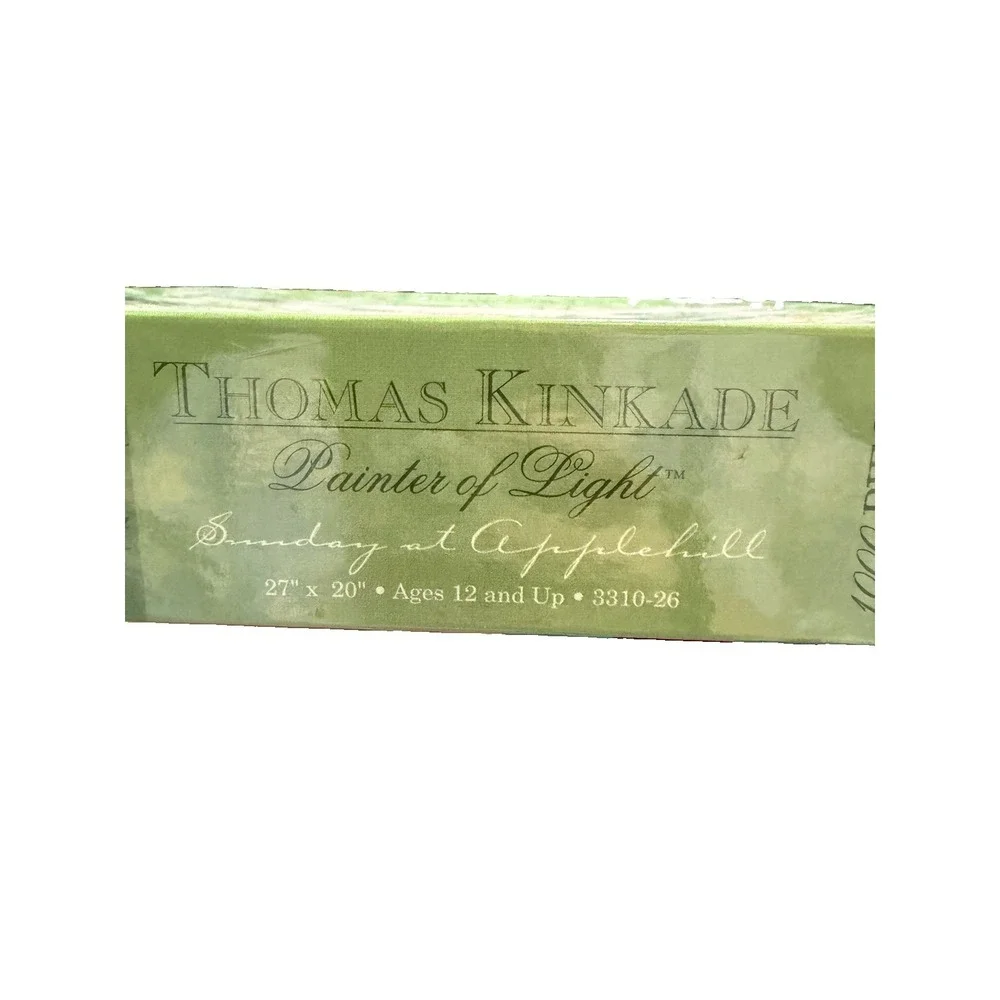 New Thomas Kinkade Sunday at Applehill 1000 Pc Jigsaw Puzzle Ceaco‎ 2001 Sealed